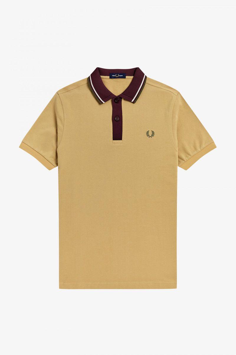 Grey Fred Perry Knitted Collar Polo Men's Shirts | PH 1503XYUF